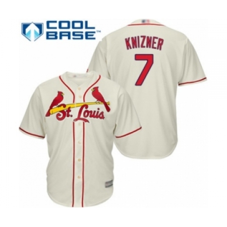 Youth St. Louis Cardinals #7 Andrew Knizner Authentic Cream Alternate Cool Base Baseball Player Jersey