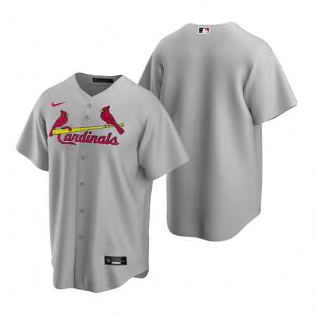 Men's Nike St. Louis Cardinals Blank Gray Road Stitched Baseball Jersey