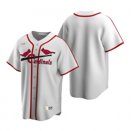 Men's Nike St. Louis Cardinals Blank White Cooperstown Collection Home Stitched Baseball Jersey
